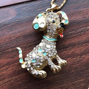 BETSEY JOHNSON PUPPY DOG NECKLACE